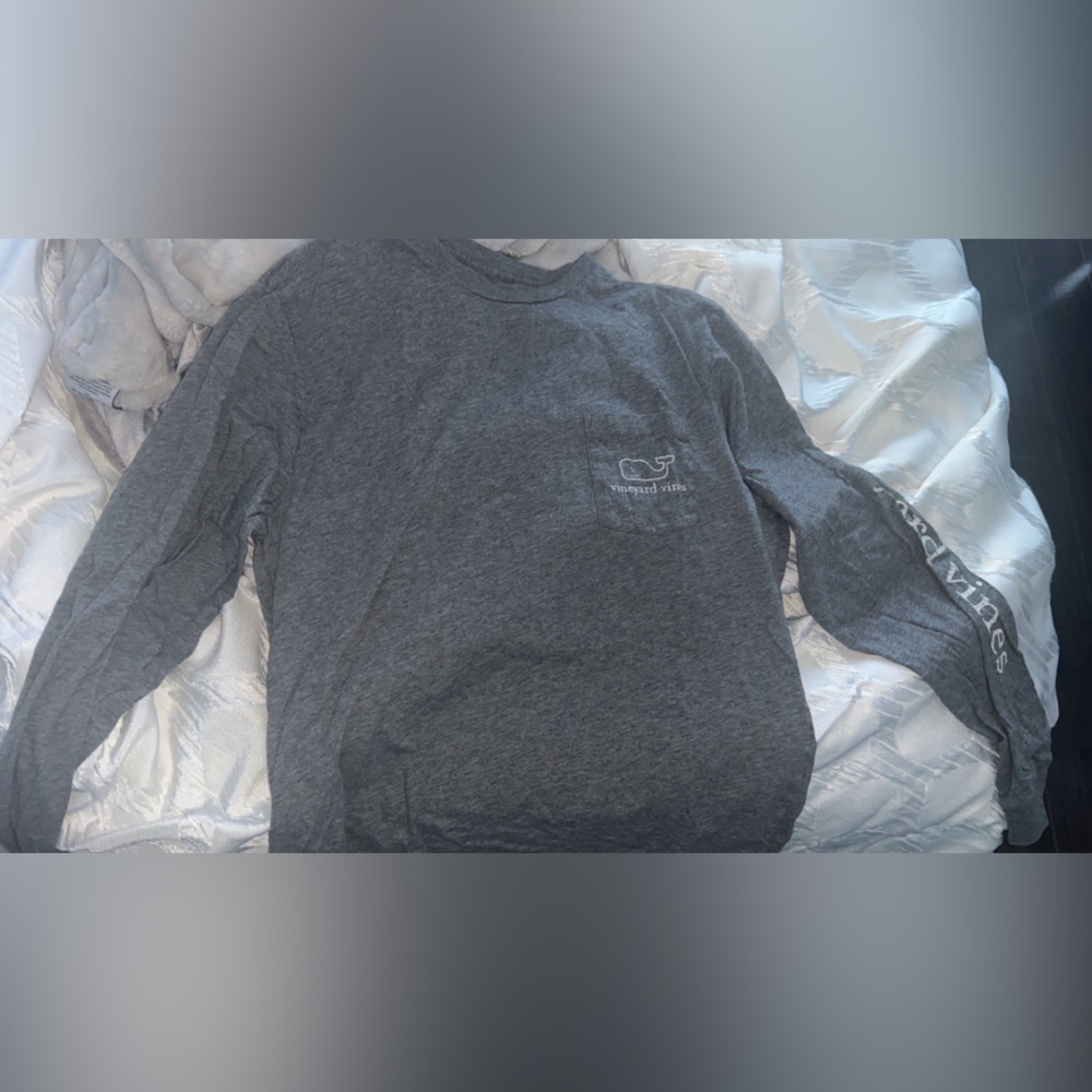 Unisex Vineyard Vines Long Sleeve Grey Shirt